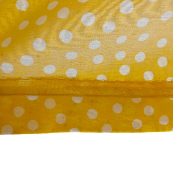Vtg ADELE SIMPSON 80s Does 50s/60s Polka Dot Yellow White Wiggle Pencil Dress - Picture 16 of 16